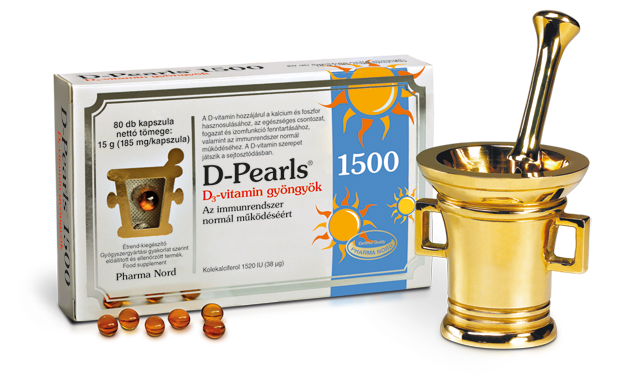 D-Pearls D-vitamin gyöngyök 1500