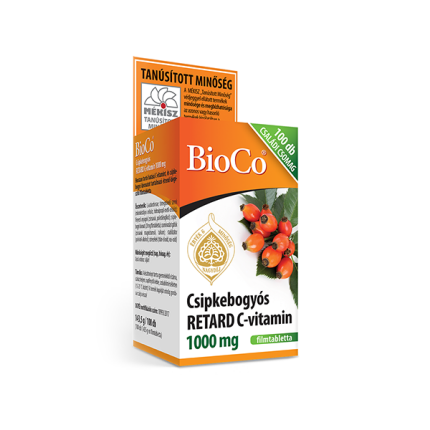 BioCo Csipkebogyó C-vitamin 1000 mg retard családi csomag 100 db