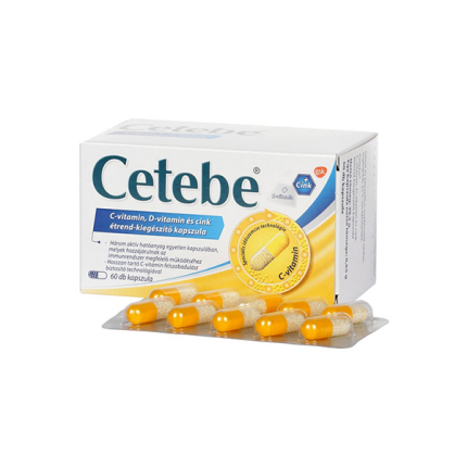 Cetebe C-vitamin+ cink+ D-vitamin kapszula 60x