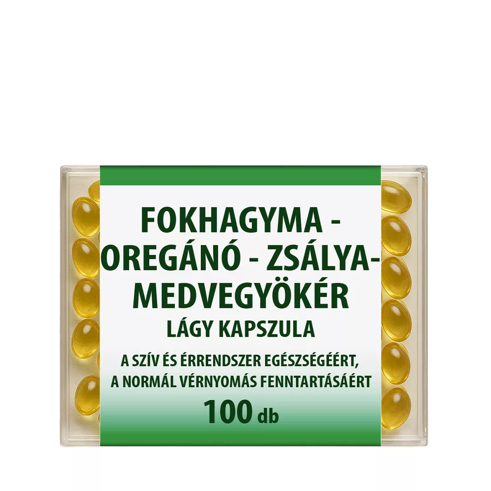 Dr. Chen Fokhagyma-oregánó-zsálya-medvegyökér lágy kapszula 100x