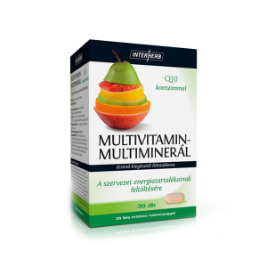 Interherb Multivitamin-Multiminerál+Q10 tabletta 30x