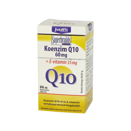 Jutavit Koenzim Q10 60mg + E-vitamin kapszula 66x