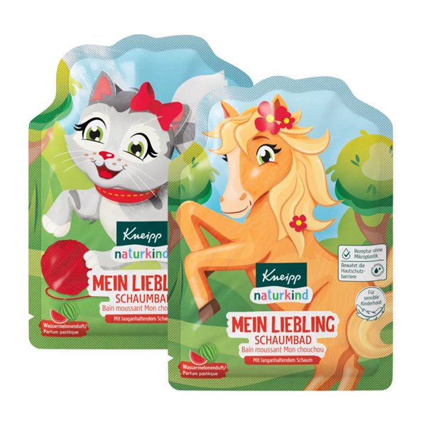 Kneipp Naturkind Színes Habfürdő Kis Kedvencem 40 ml (cicás vagy pónis grafikával)