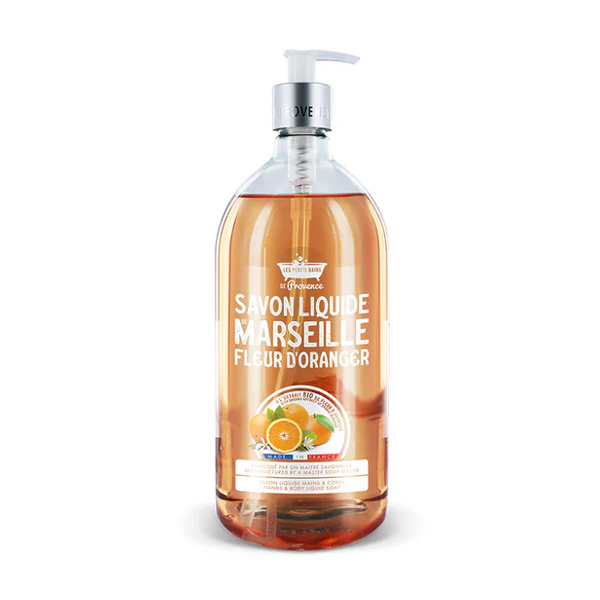 LES PETITS BAINS DE PROVENCE Narancsvirág folyékony szappan 1000 ml