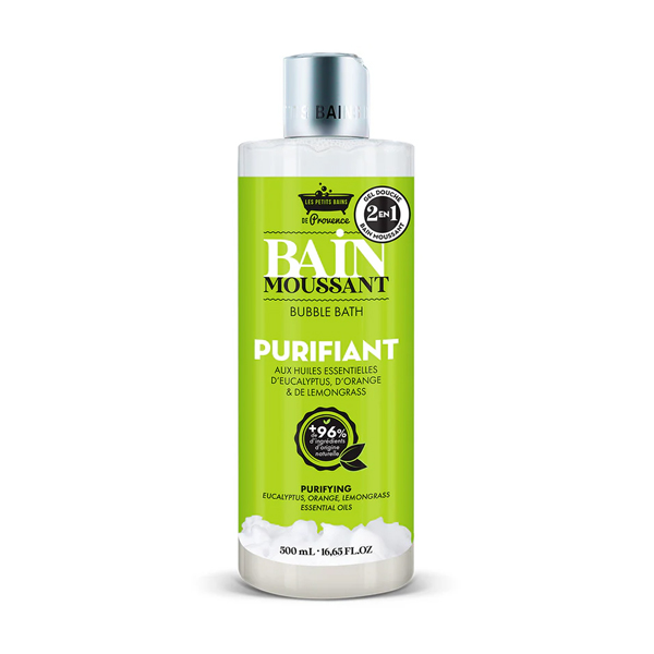 LES PETITS BAINS DE PROVENCE Purifying Bubble Bath 2 az 1-ben tisztító tus-és habfürdő 500 ml