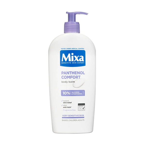 MIXA Panthenol Comfort bőrnyugtató testápoló nagyon érzékeny bőrre 400ml