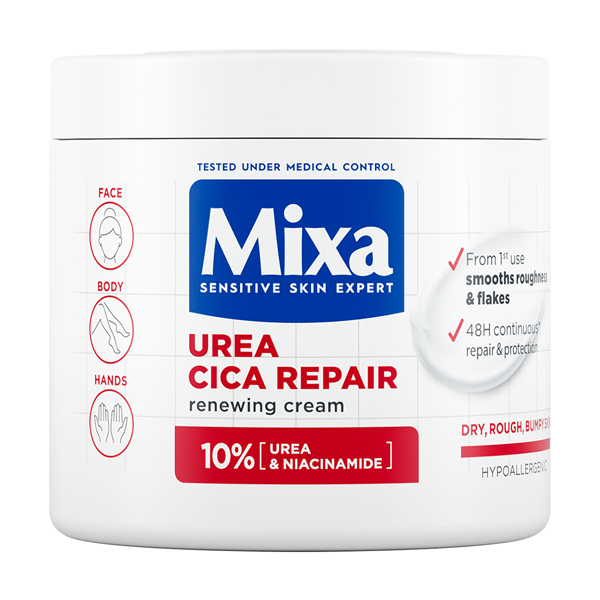 MIXA Urea Cica Repair+ Regeneráló testápoló 400ml