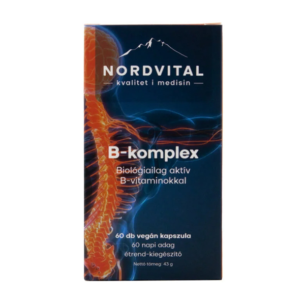 NORDVITAL B-komplex vegán kapszula 60 db
