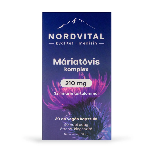 NORDVITAL Máriatövis komplex 210 mg kapszula 60 db