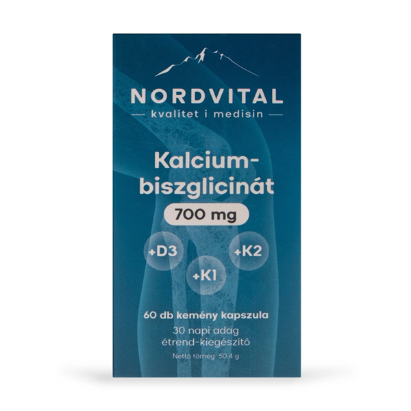 Nordvital Kalcium-biszglicinát 700 mg 60db