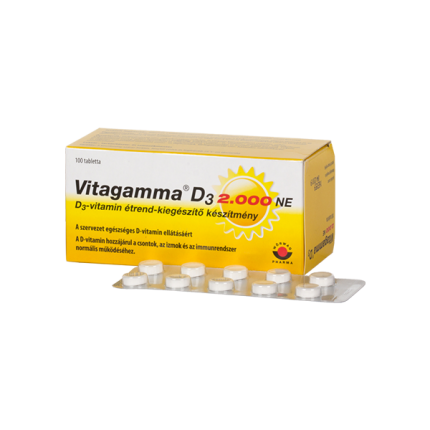 Vitagamma D3 vitamin 2000NE tabletta 100x