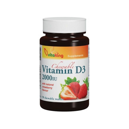 Vitaking D3-vitamin 2000NE rágótabletta (90x)