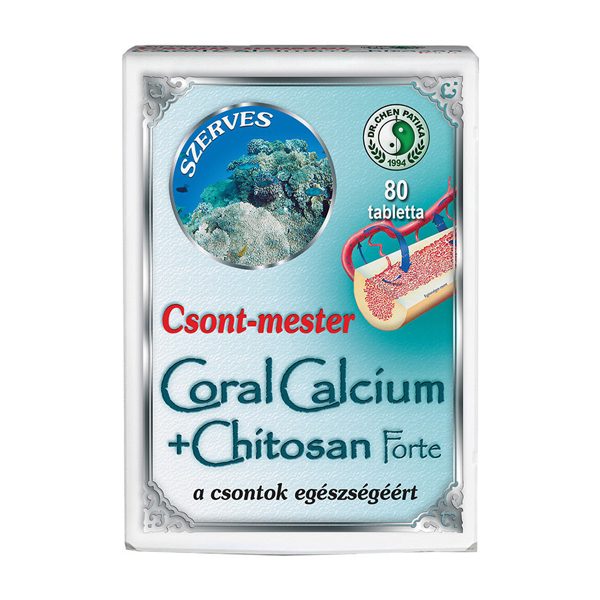Dr. Chen Coral Calcium+Chitosan tabletta – 80db