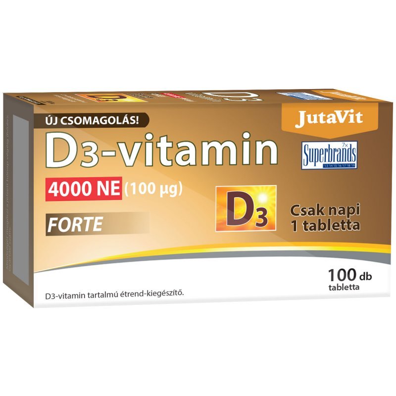 Jutavit D3-vitamin Forte 4000NE tabletta 100x – patika-akcio.hu