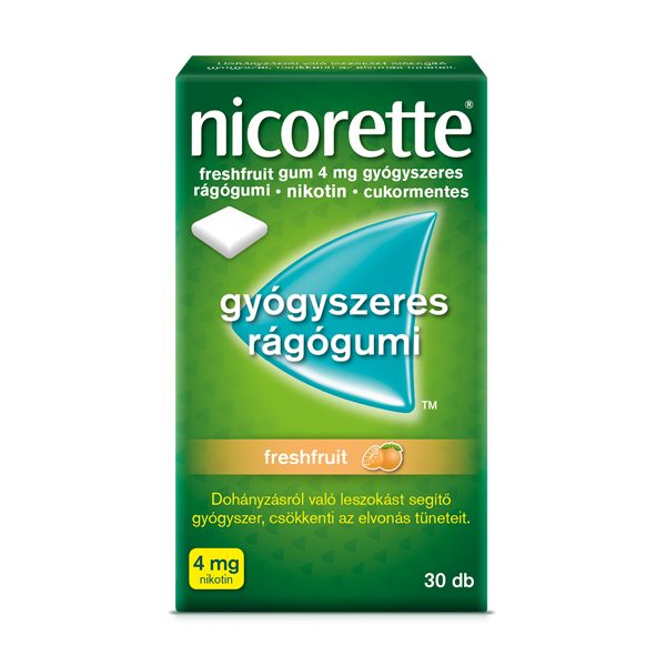 Nicorette Icy White gum 4mg gyĂłgyszeres rĂĄgĂłgumi 30x